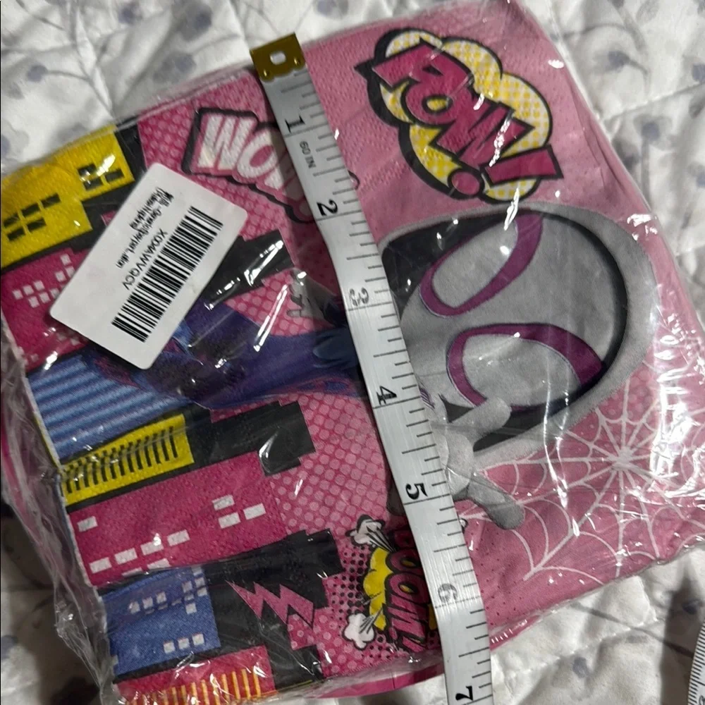 Pink hero Party Supplies Set - Pink and White